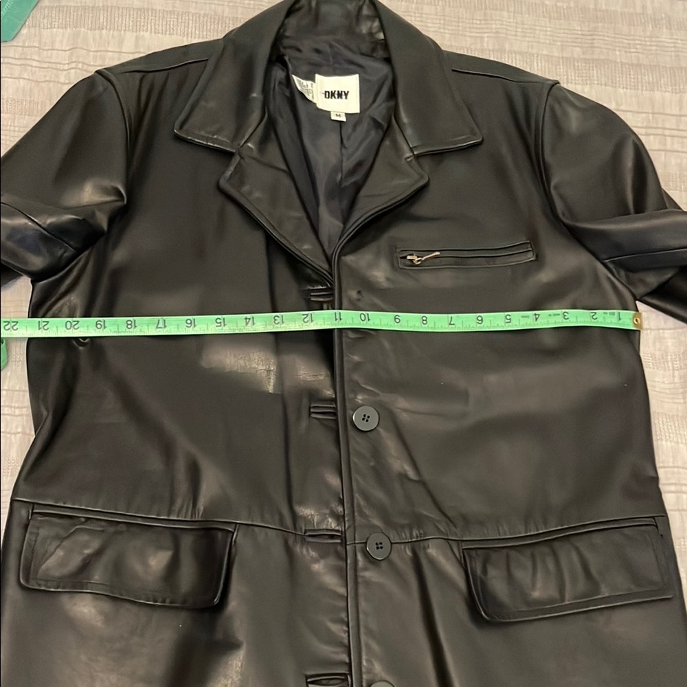 Vintage DKNY Black Leather Jacket - Picture 9 of 13